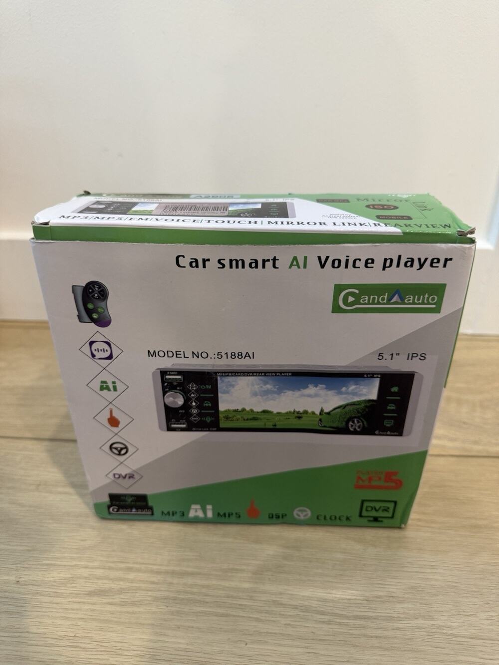 Car Stereo Radio MP5 Player Bluetooth 5.1in Touch Screen AI Voice Single 1 Din